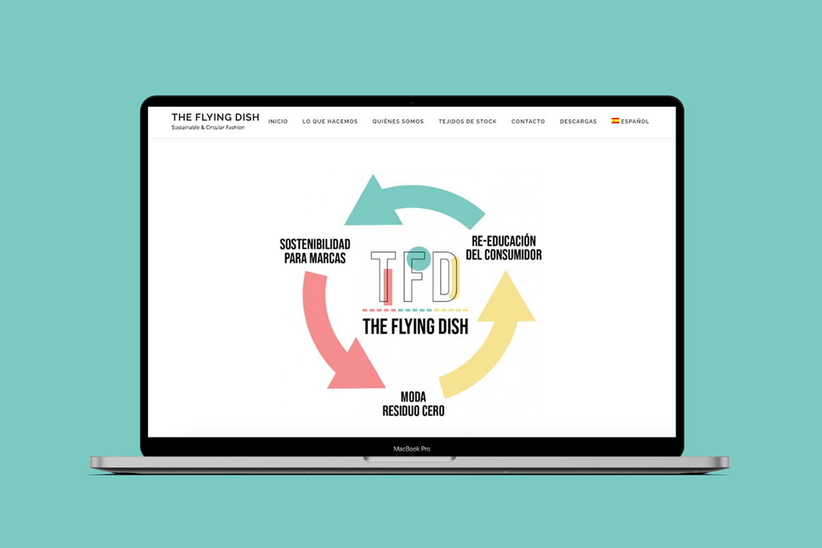 The Flying dish Diseño página web
